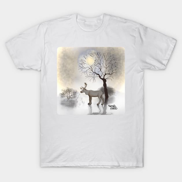 Reindeer landscape T-Shirt by Aurealis